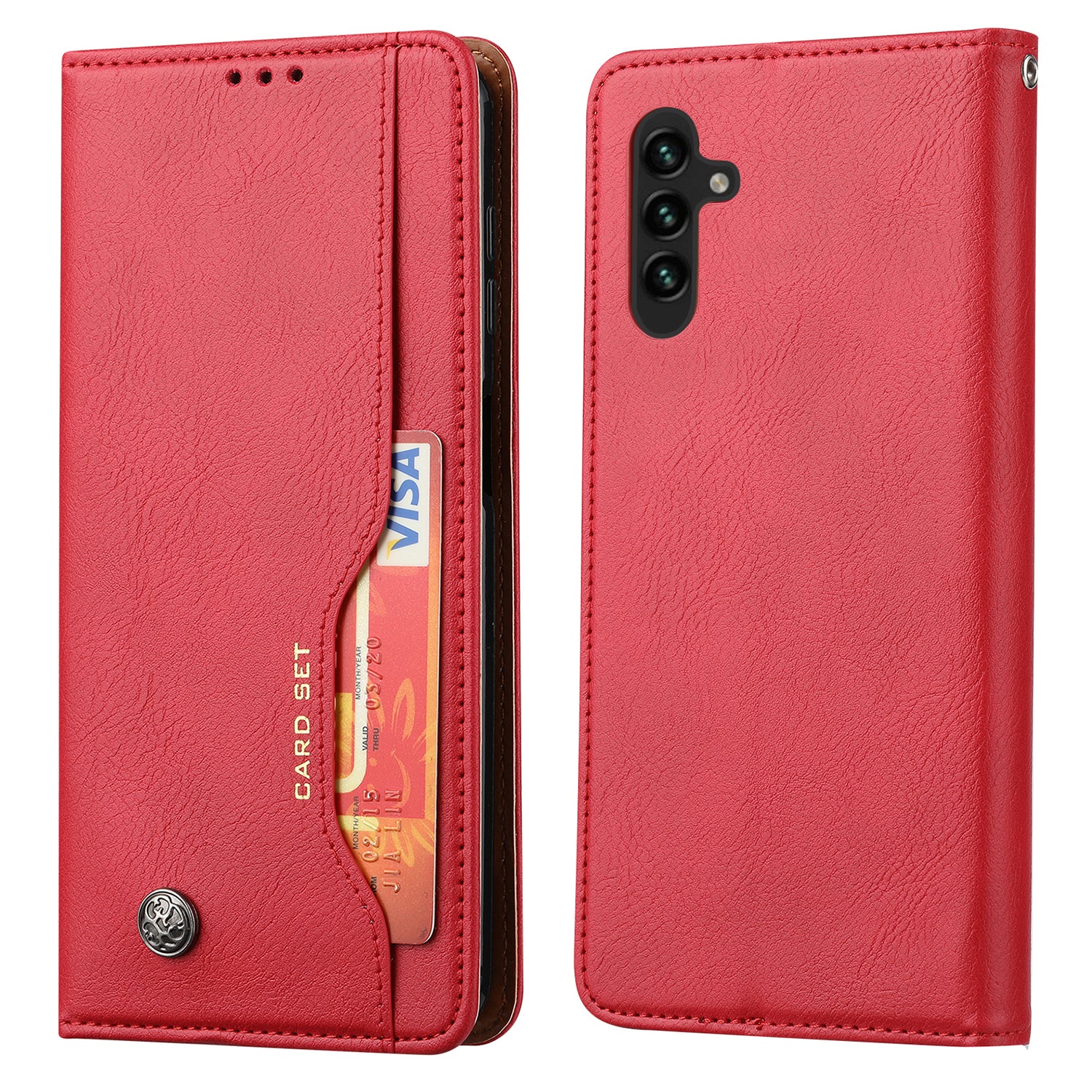 For Samsung Galaxy A14 5G Outer Card Slot PU Leather Case Magnetic Auto-absorbed Wallet Stand Phone Cover For Samsung Galaxy A14 5G Outer Card Slot PU Leather Case Magnetic Auto-absorbed Wallet Stand Phone Cover
